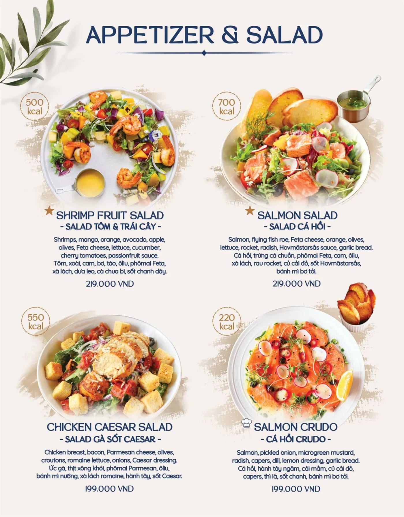 Menu page 20