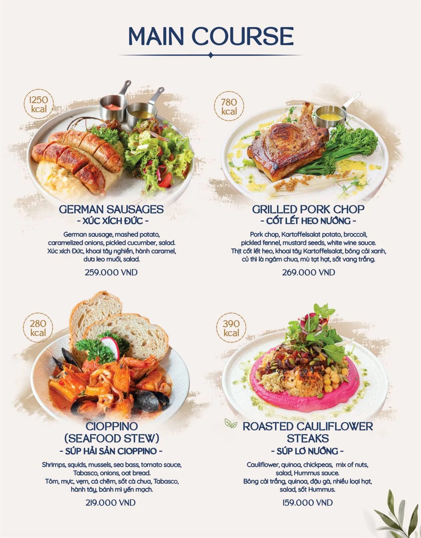 Menu page 26