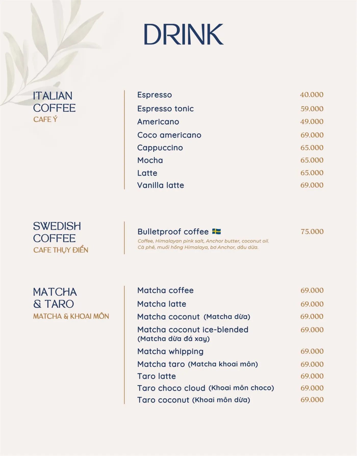 Menu page 38