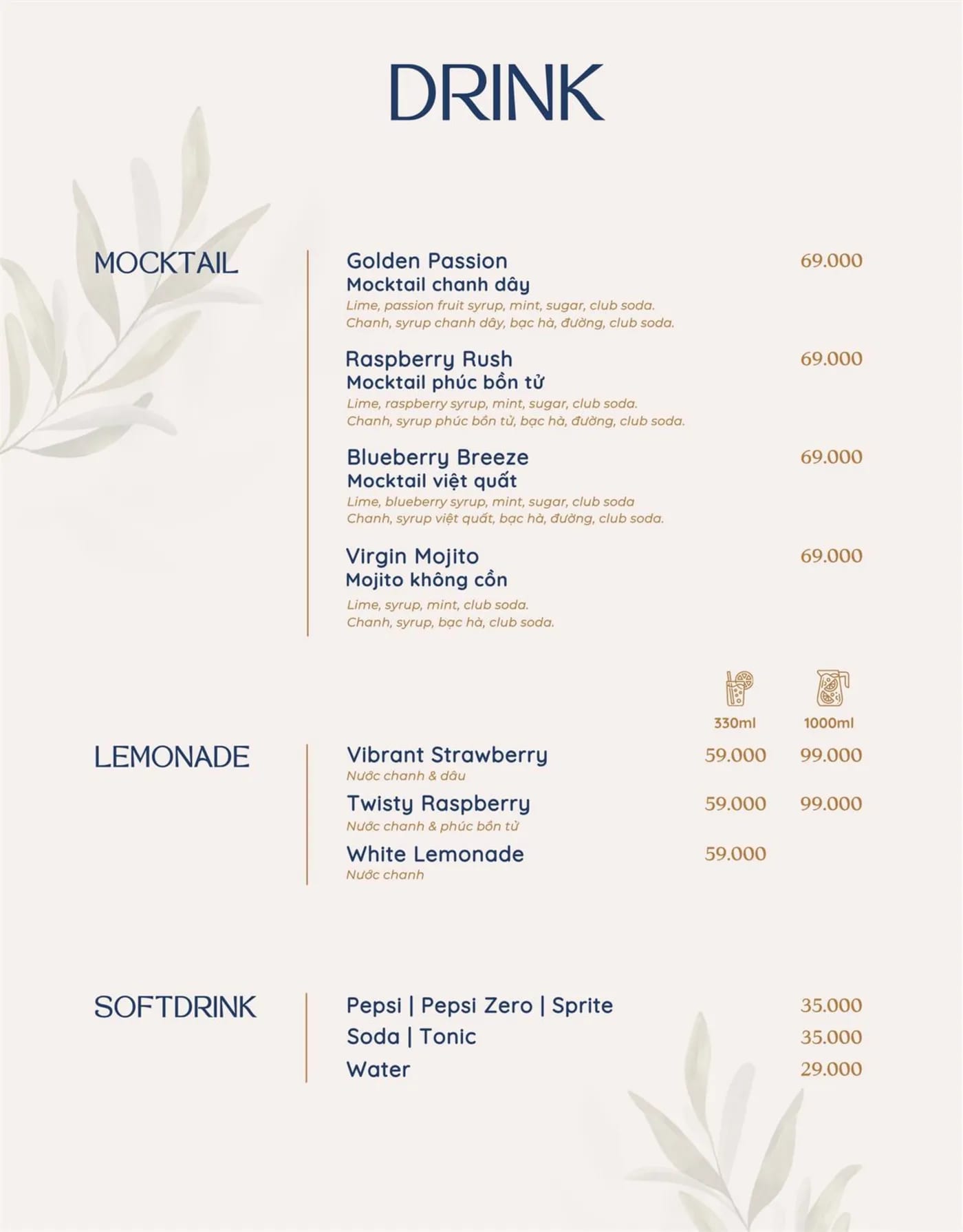 Menu page 40